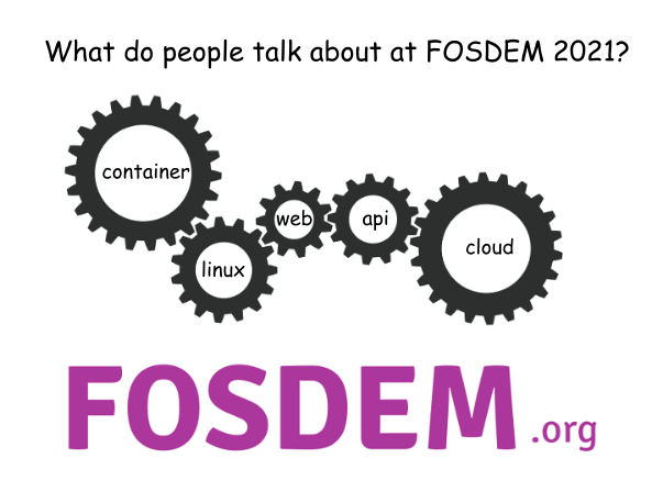 What do people talk about at FOSDEM 2021